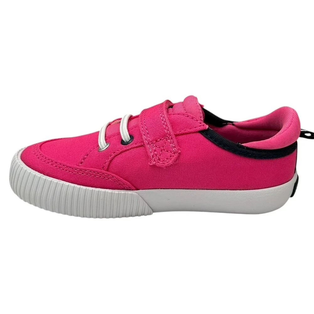 Sperry Toddler Girls Slip-on Canvas Shoes Size 8 Pink Casual Lightweight Comfort